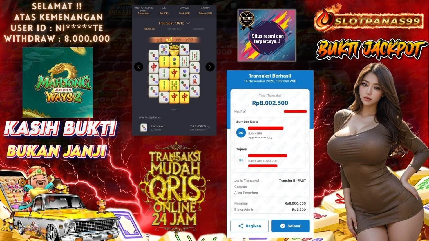 SLOTPANAS99 JACKPOT SLOT MAHJONG WAYS 2